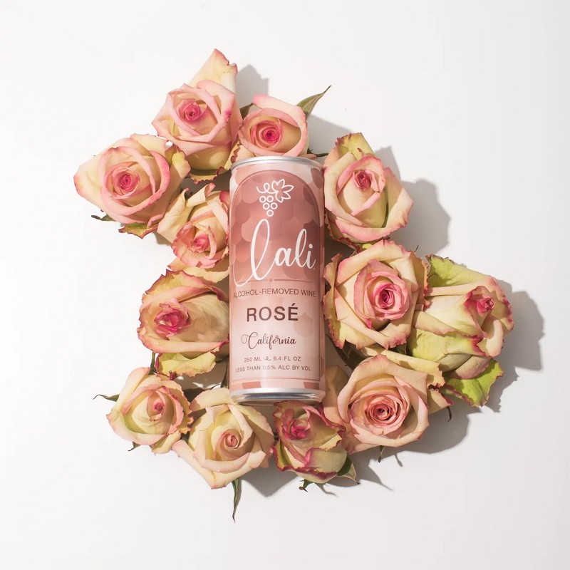 Rose vine in a can with roses